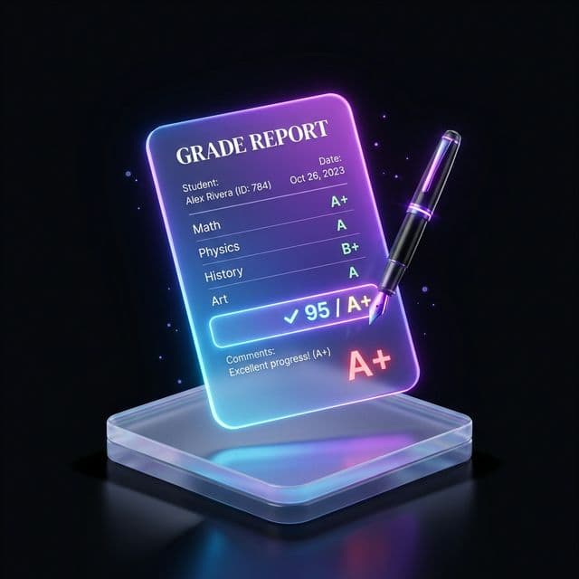 Glass grade report illustration